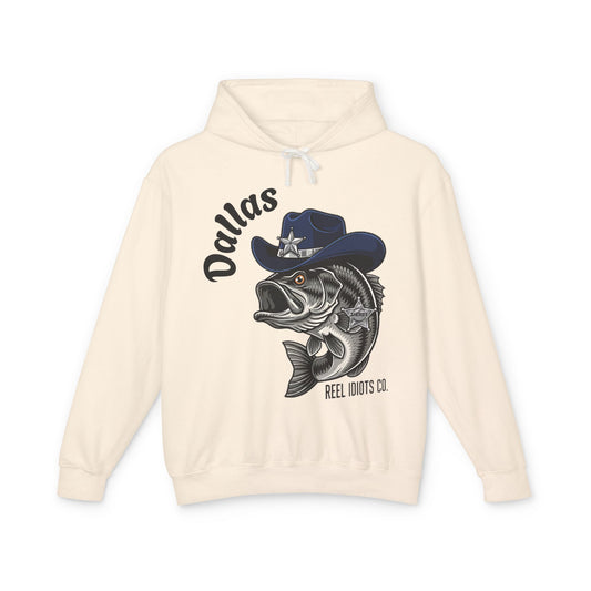 Hooded Sweatshirt - Dallas Hometown Catch Largemouth Bass Design