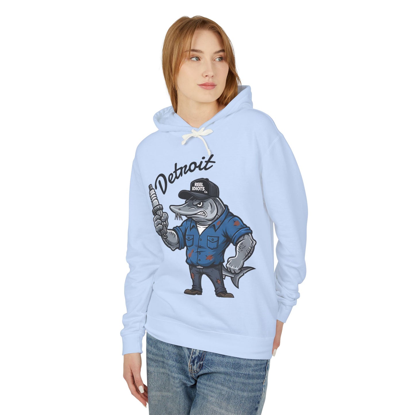 Hooded Sweatshirt - Detroit Hometown Catch - Motor City Mechanic Design