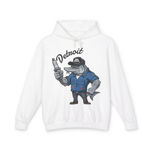 Hooded Sweatshirt - Detroit Hometown Catch - Motor City Mechanic Design