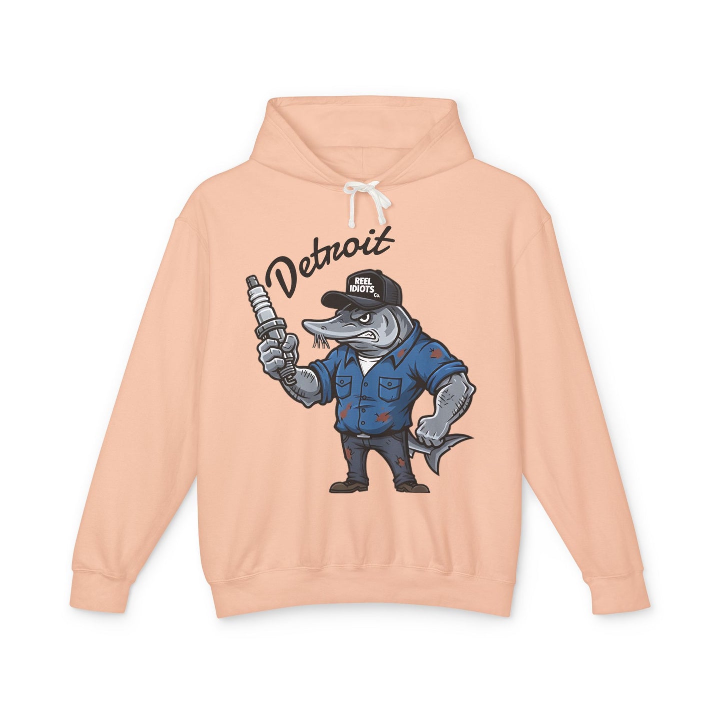 Hooded Sweatshirt - Detroit Hometown Catch - Motor City Mechanic Design