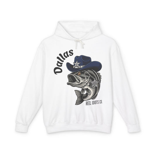 Hooded Sweatshirt - Dallas Hometown Catch Largemouth Bass Design