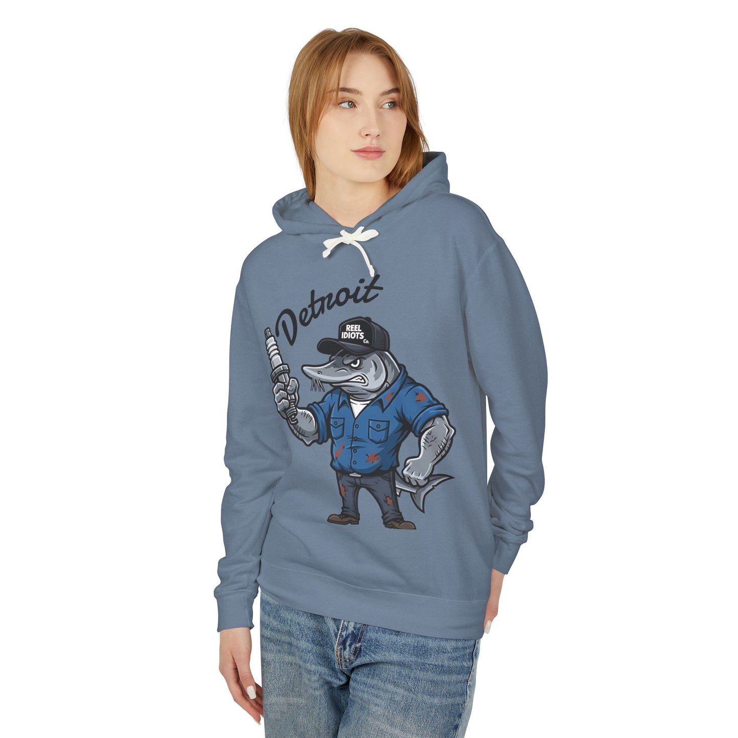 Hooded Sweatshirt - Detroit Hometown Catch - Motor City Mechanic Design