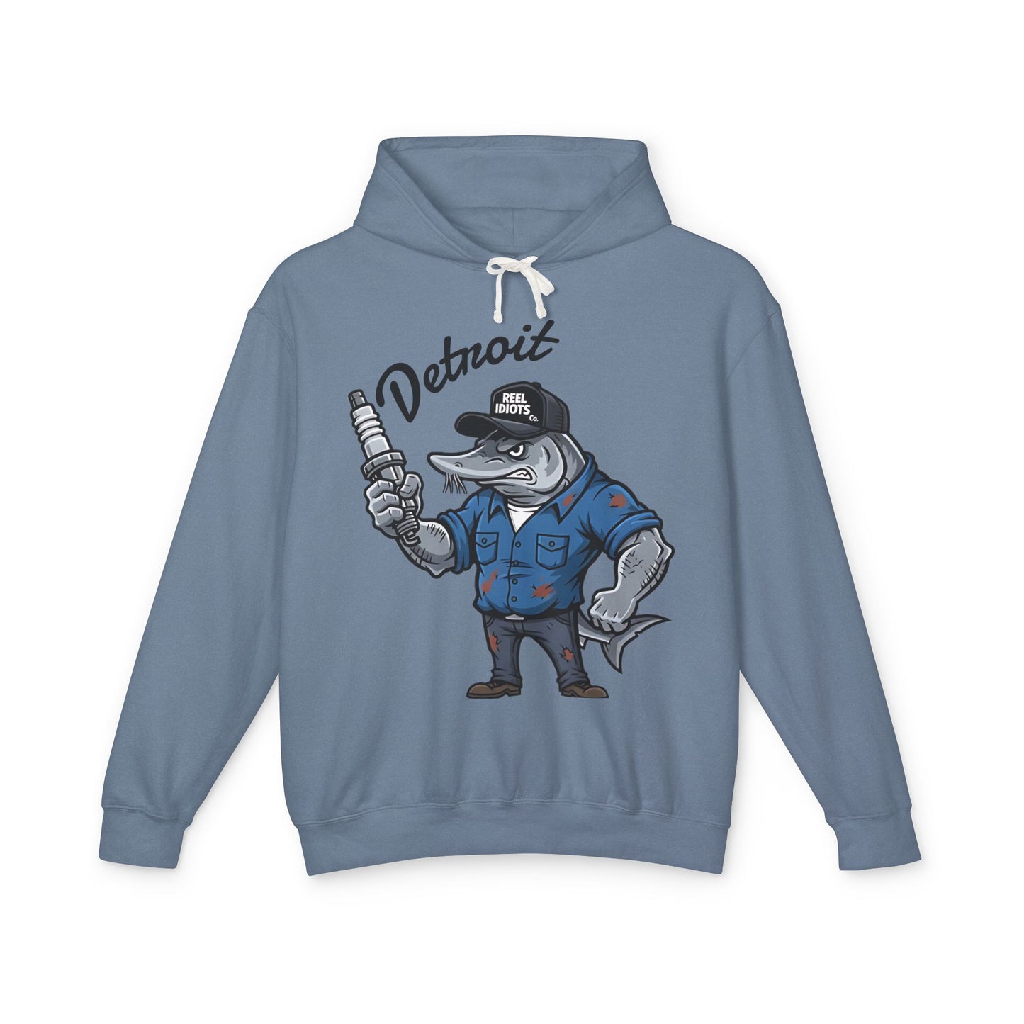 Hooded Sweatshirt - Detroit Hometown Catch - Motor City Mechanic Design