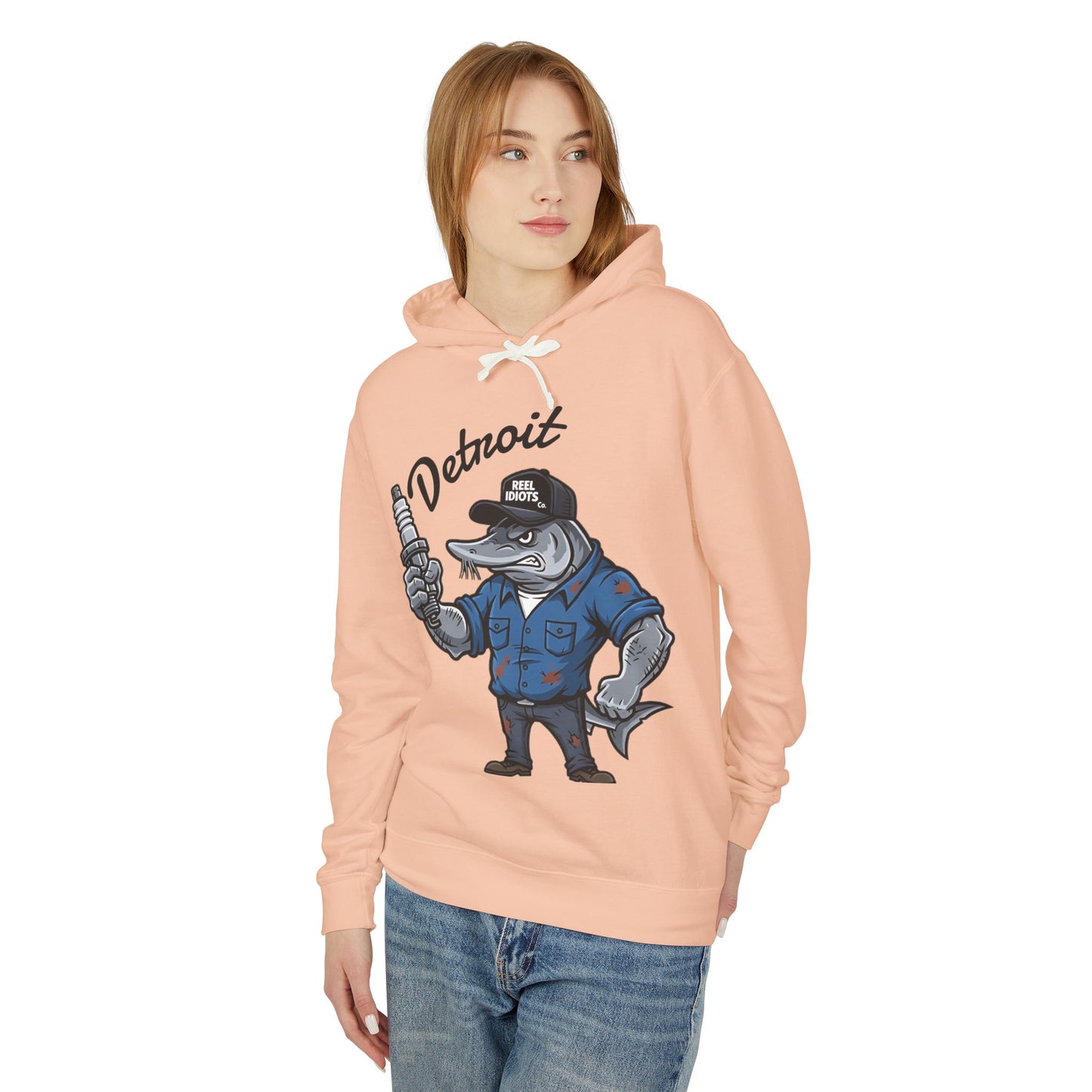 Hooded Sweatshirt - Detroit Hometown Catch - Motor City Mechanic Design