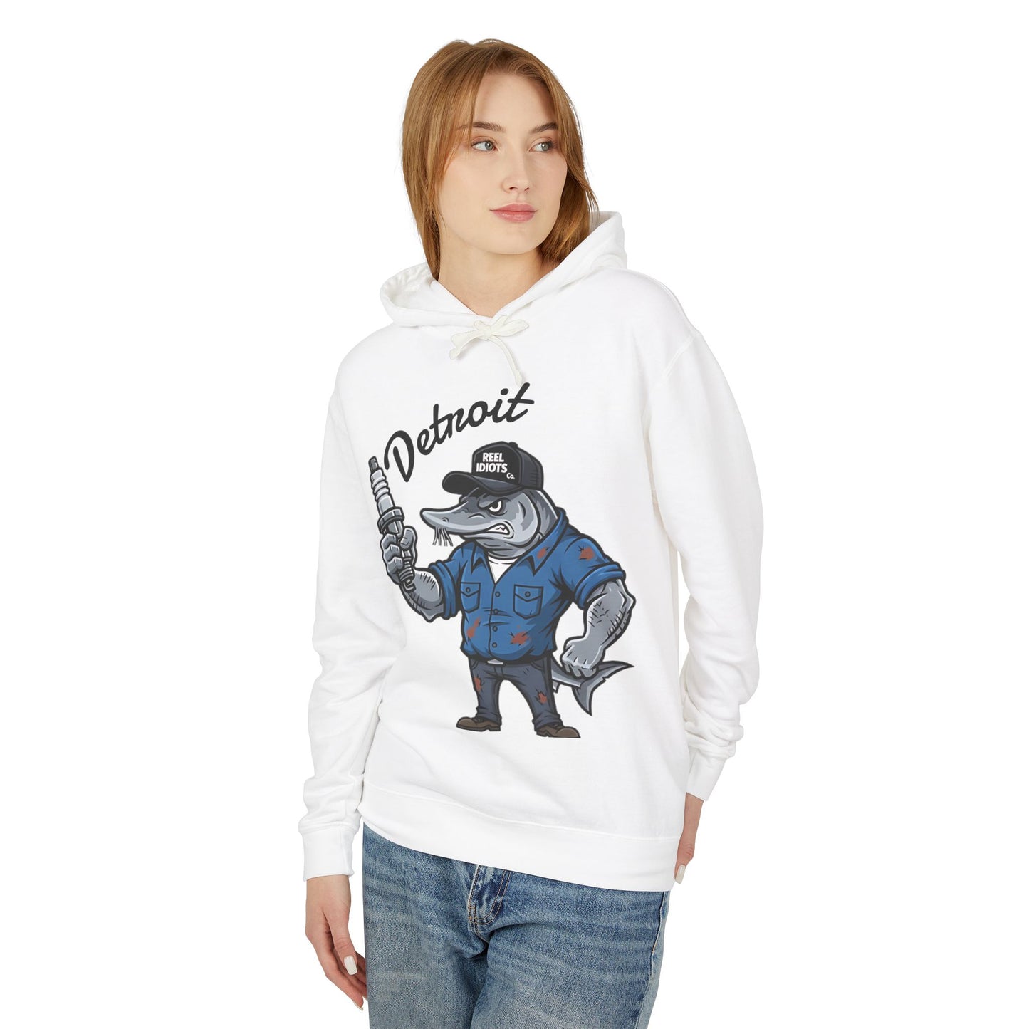 Hooded Sweatshirt - Detroit Hometown Catch - Motor City Mechanic Design